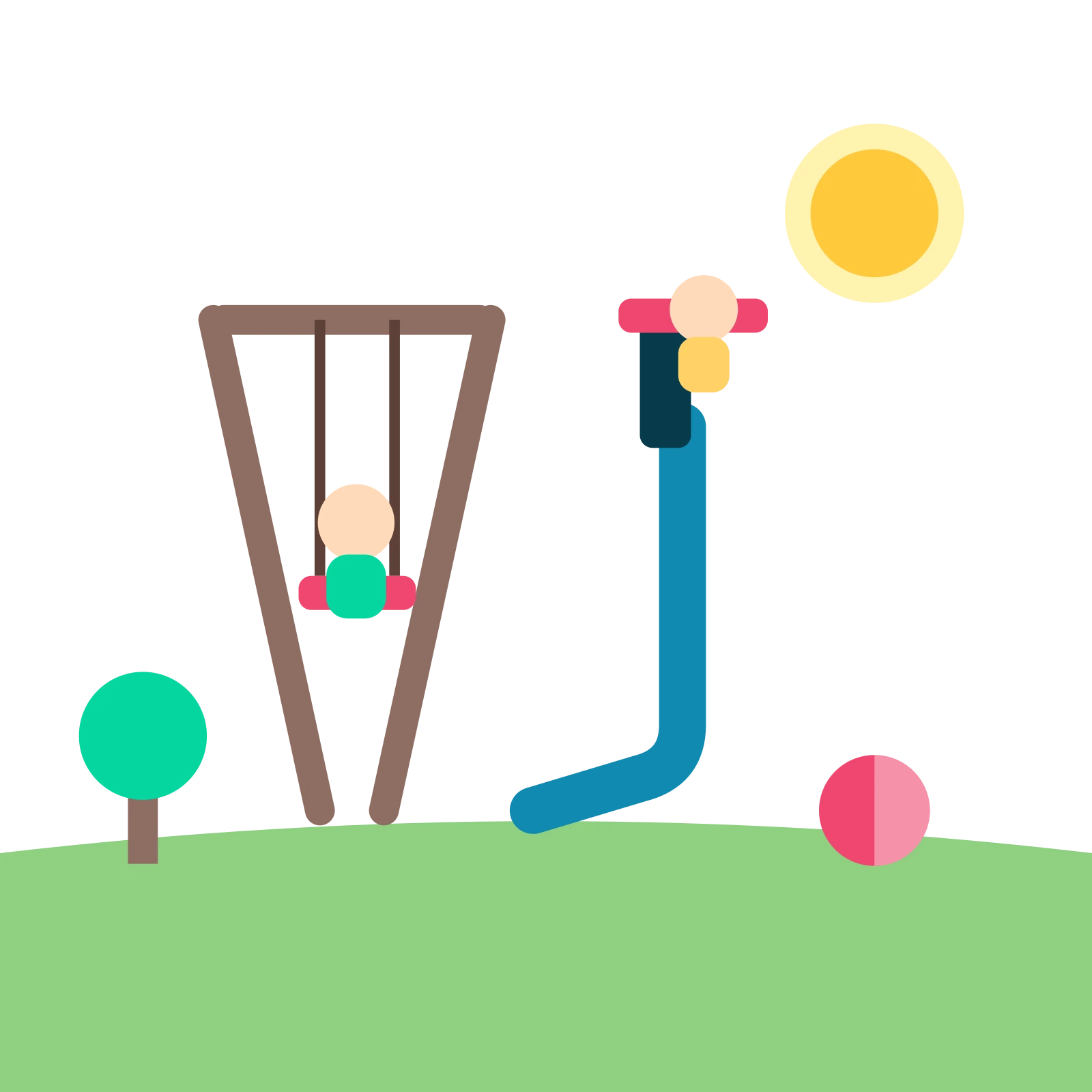 kids and play area
